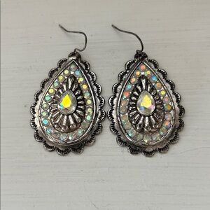 Elegant Silver Teardrop Earrings